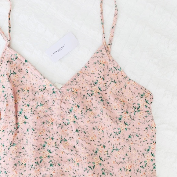 AE // NWT blush floral peplum cami - Picture 5 of 10